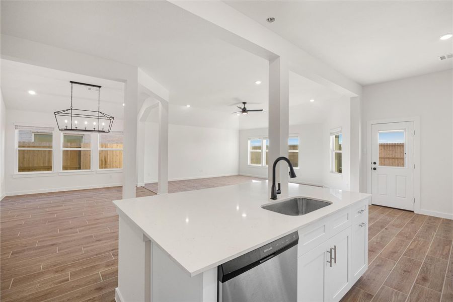 Furnished interior view inside a new home in Ashland, Angleton (Image 8).