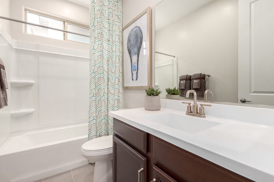 Representative furnished interior of a home built from the 40R1 by Taylor Morrison in Rancho Mercado, Surprise (Image 28).