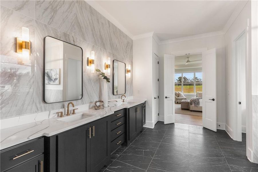 Furnished interior view inside a new home in , Alpharetta (Image 38). Furnished interior view inside a new home in , Alpharetta (Image 38).