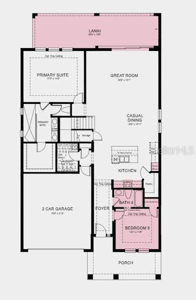 2D floor plan layout of this home in Hammock at Two Rivers, Zephyrhills, FL (Image 2). 2D floor plan layout of this home in Hammock at Two Rivers, Zephyrhills, FL (Image 2).