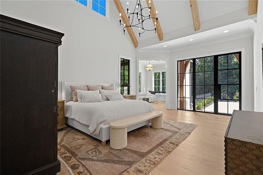 Furnished interior view inside a new home in Crossroads, Alpharetta (Image 58).