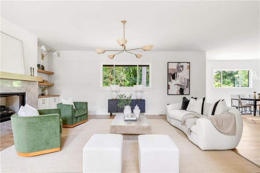 Furnished interior view inside a new home in , Smyrna (Image 51).