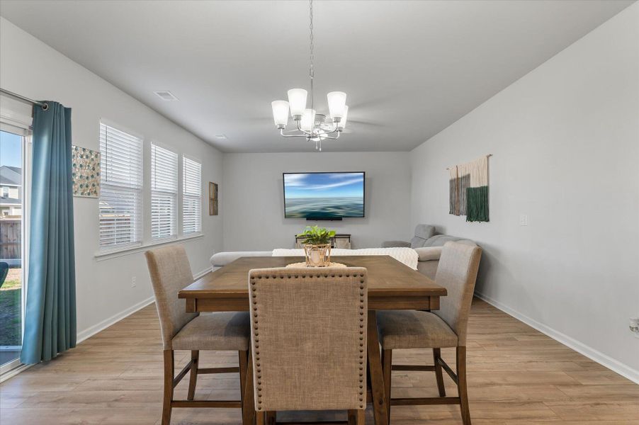 Furnished interior view inside a new home in Sweetgrass at Summers Corner, Summerville (Image 50).