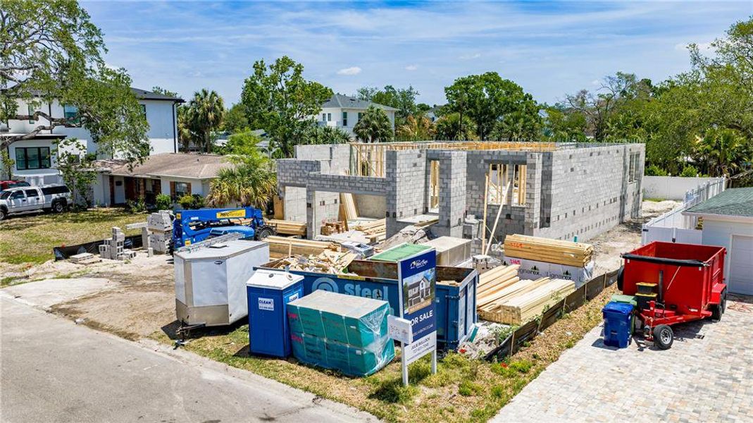 In-progress construction of a new home in City Homes - South Tampa, Tampa, FL (Image 3). In-progress construction of a new home in City Homes - South Tampa, Tampa, FL (Image 3).