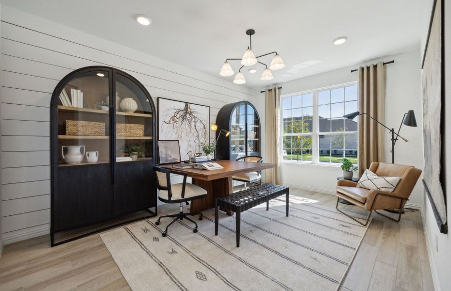 Furnished interior view inside a new home in Pecan Square, Northlake (Image 10).