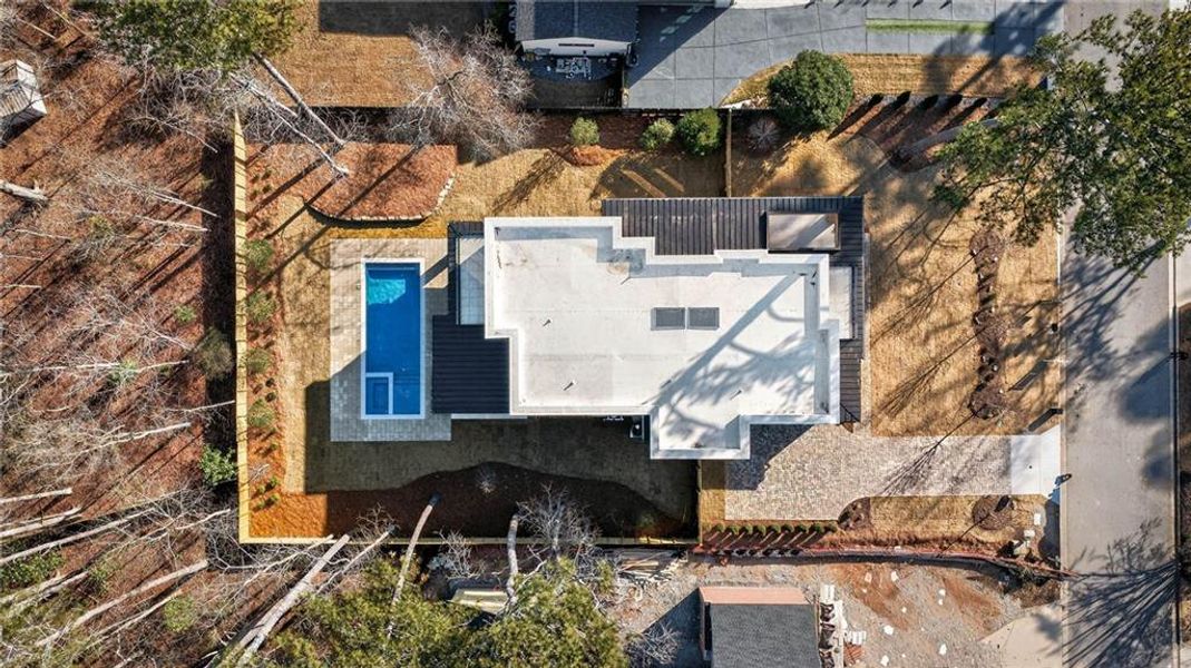 In-progress construction of a new home in , Alpharetta, GA (Image 65).