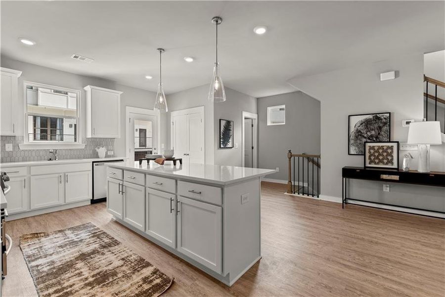 Furnished interior view inside a new home in One Riverside West, Atlanta (Image 16).