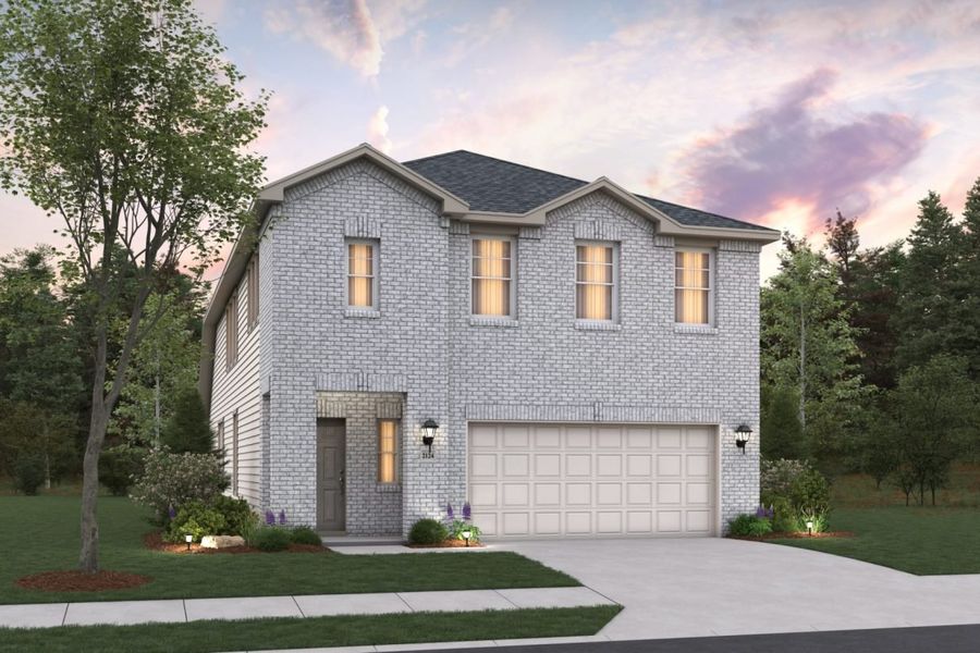 Representative exterior photo of a completed home built from the Holbrook II Mustang Meadows 40s by Brohn Homes in Mustang Meadows, Waller, TX (Image 15).