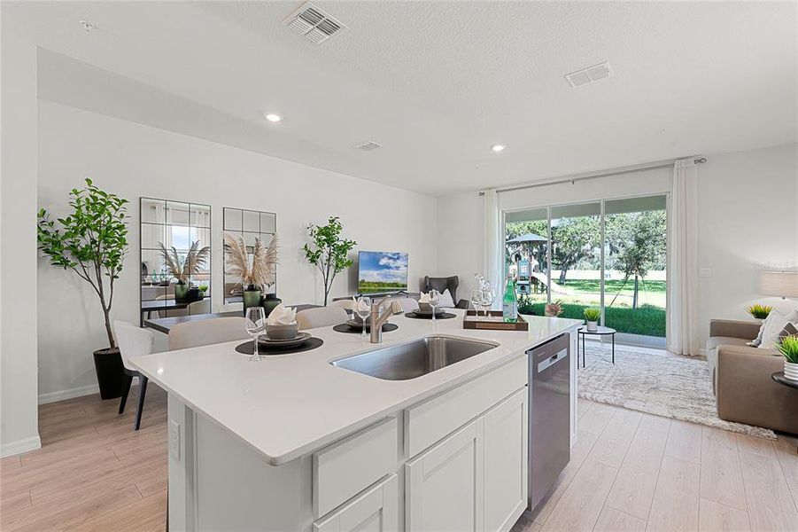 Furnished interior view inside a new home in Nona West, Orlando (Image 11). Furnished interior view inside a new home in Nona West, Orlando (Image 11).