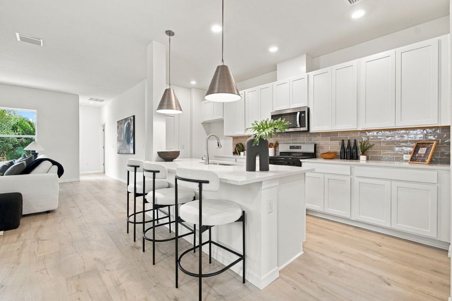 Furnished interior view inside a new home in Soleta at Starkey Ranch –  Traditional Series, Odessa (Image 7).