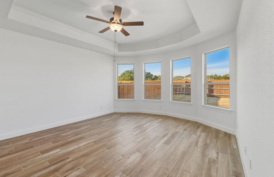 Spacious, unfurnished interior of a new home in Saddleback at Santa Rita Ranch, Liberty Hill (Image 39). Spacious, unfurnished interior of a new home in Saddleback at Santa Rita Ranch, Liberty Hill (Image 39).