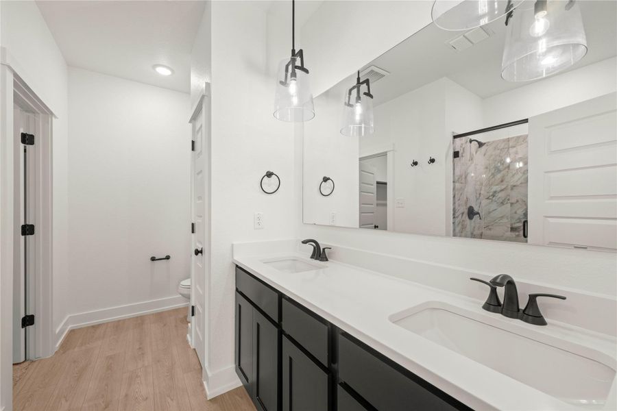 Furnished interior view inside a new home in Rancho San Gabriel, Georgetown (Image 8).