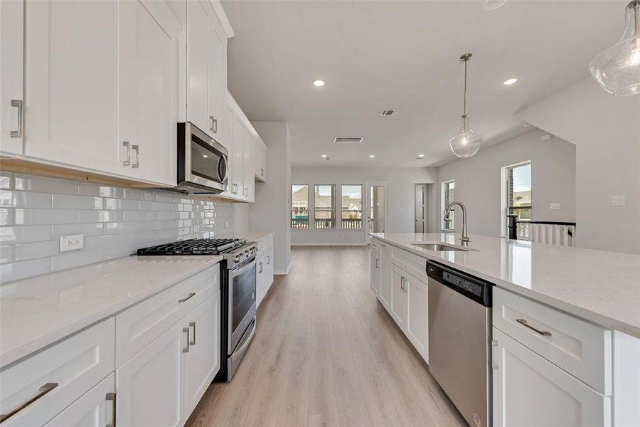 Furnished interior view inside a new home in City Point, North Richland Hills (Image 6).