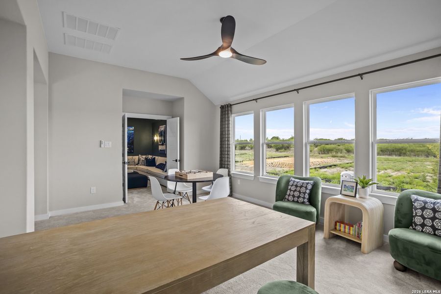 Furnished interior view inside a new home in The Parklands, Schertz (Image 6). Furnished interior view inside a new home in The Parklands, Schertz (Image 6).