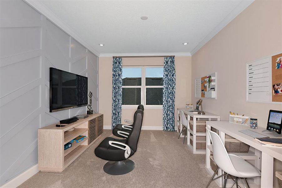 Furnished interior view inside a new home in Skye Ranch Community Group Page, Sarasota (Image 10). Furnished interior view inside a new home in Skye Ranch Community Group Page, Sarasota (Image 10).