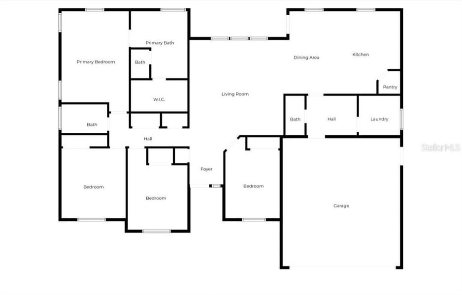 2D floor plan layout of this home in , Indian Lake Estates, FL (Image 5).