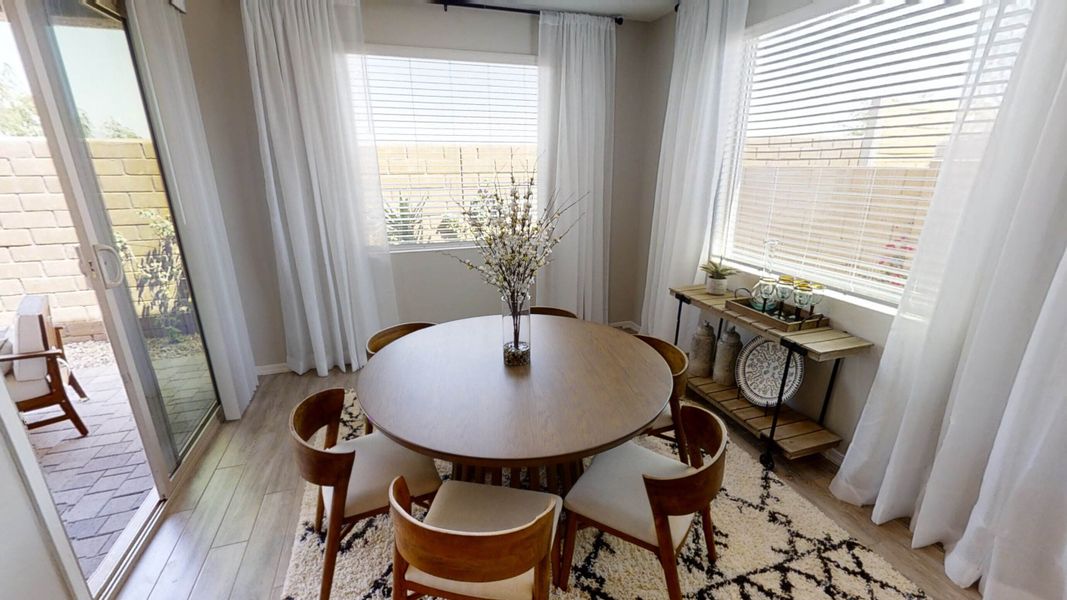 Dining Nook. Available finishes may vary by community. See sales counselor for details.