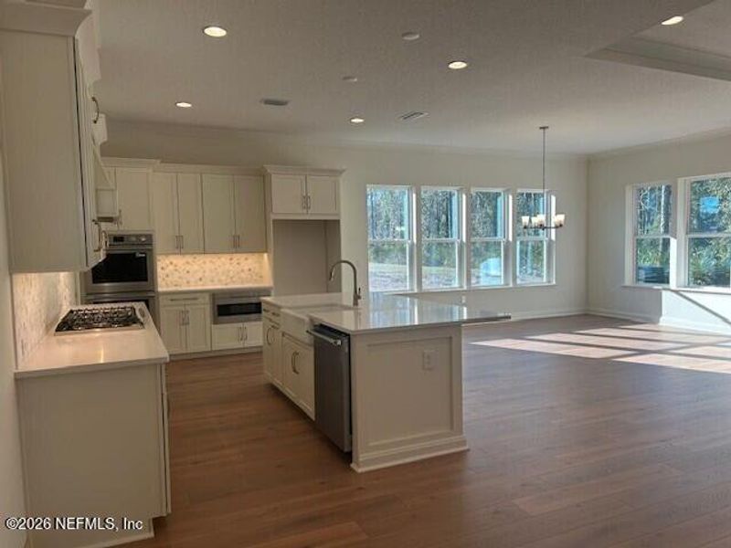 Furnished interior view inside a new home in Amelia National Country Club, Fernandina Beach (Image 4). Furnished interior view inside a new home in Amelia National Country Club, Fernandina Beach (Image 4).