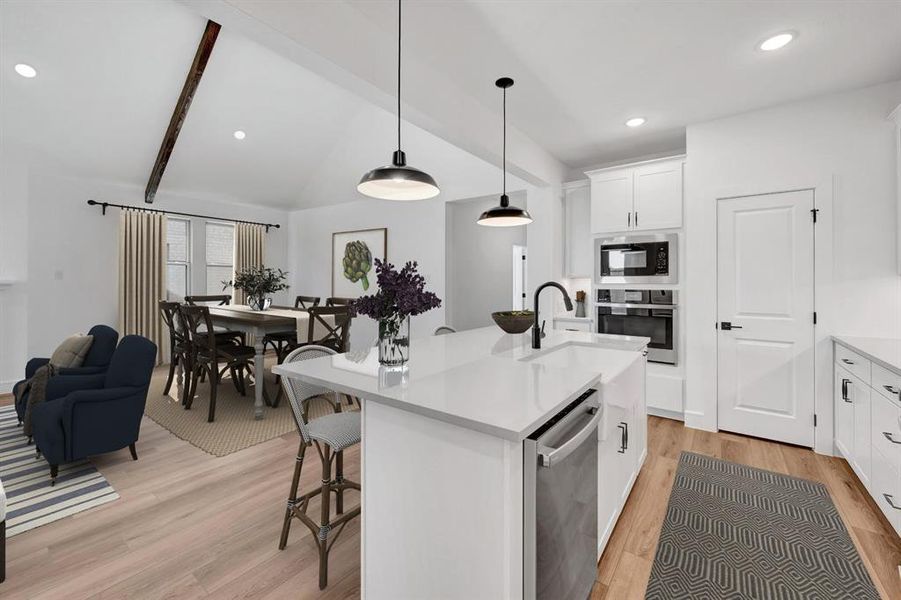Furnished interior view inside a new home in Heritage Ranch, Sherman (Image 27). Furnished interior view inside a new home in Heritage Ranch, Sherman (Image 27).