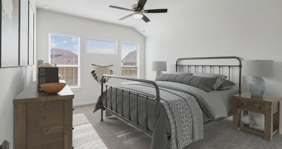 Representative furnished interior of a home built from the Megan by Chesmar Homes in Stream Waters, Buda (Image 5).