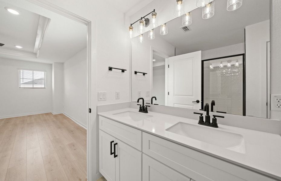 Furnished interior view inside a new home in Sunfield, Buda (Image 5).