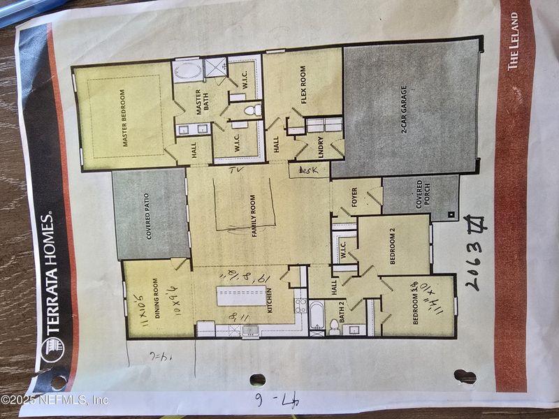 2D floor plan layout of this home in , Hilliard, FL (Image 4).