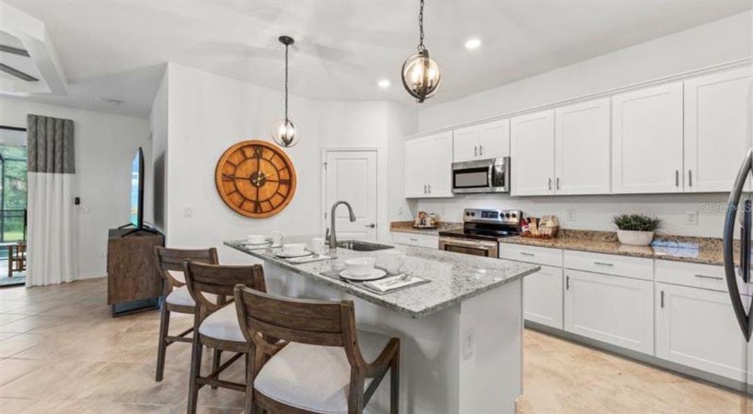 Furnished interior view inside a new home in Island Lakes at Coco Bay: Executive Homes, Englewood (Image 7).