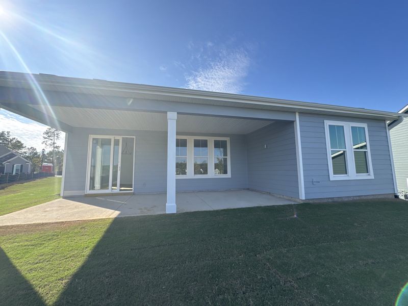 Exterior details and patio area of a home in Sinclair at Crawford Creek, Grovetown (Image 3).