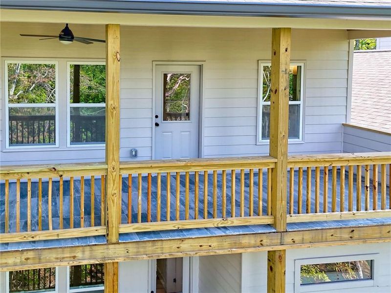 Exterior details and patio area of a home in , Clayton (Image 44).