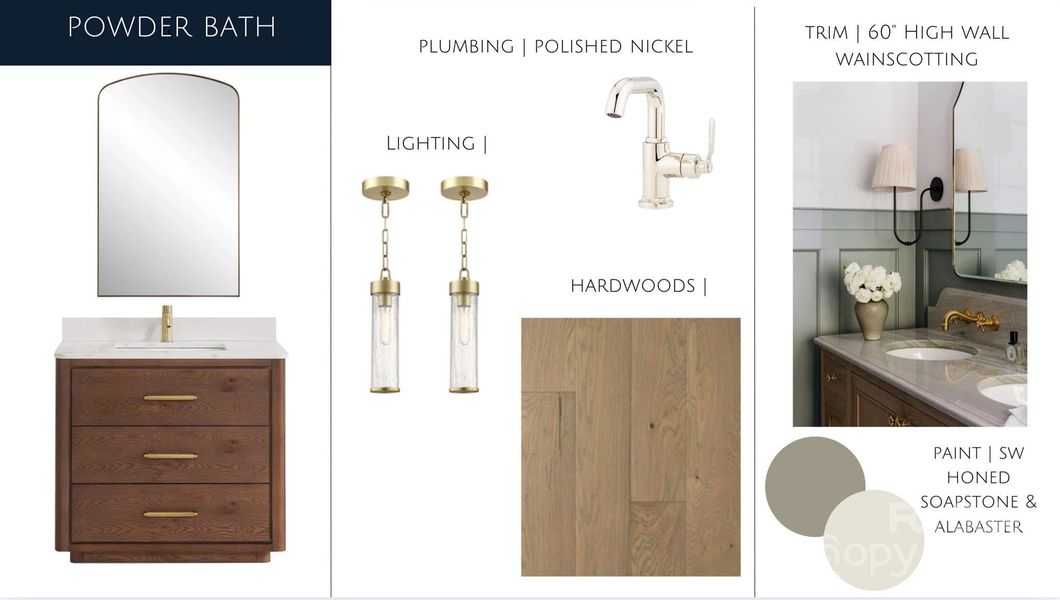 Powder Bath Design Selections