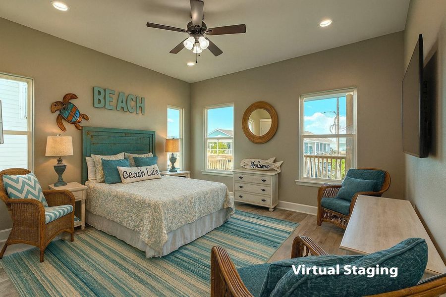 Furnished interior view inside a new home in , Bolivar Peninsula (Image 8).