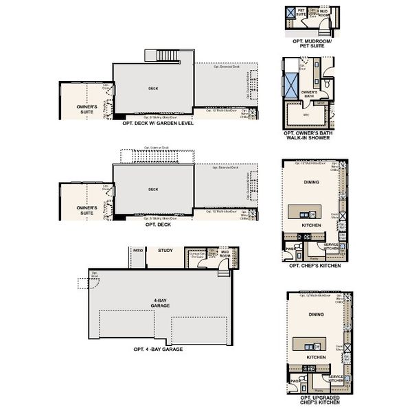 2D floor plan layout for the The Lexington by Century Communities in Trails at Smoky Hill | The Preserve, Parker, CO (Image 4).