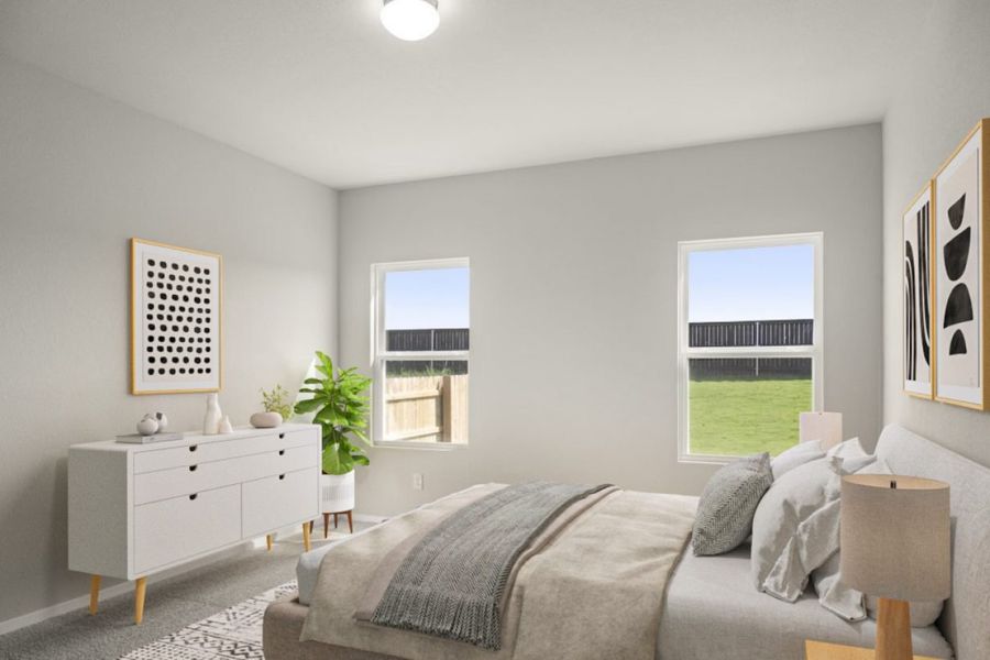 Furnished interior view inside a new home in Cloverleaf, Austin (Image 9).