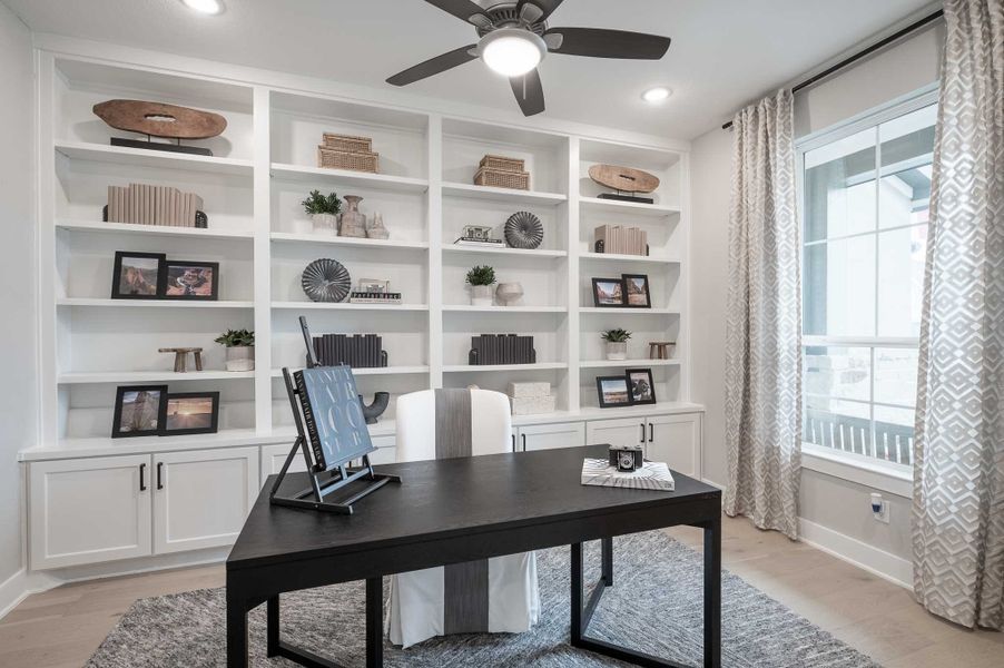 Representative furnished interior of a home built from the Milan by Tri Pointe Homes in Dunham Pointe, Cypress (Image 72).