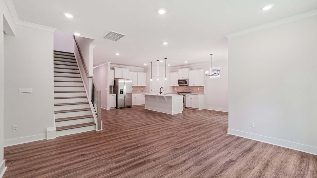 Representative unfurnished interior of a home built from the Cypress by D.R. Horton in Westport, York (Image 16).