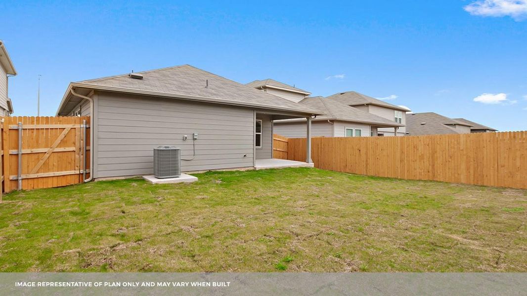 Exterior details and patio area of a home in Carillon, Manor (Image 3).