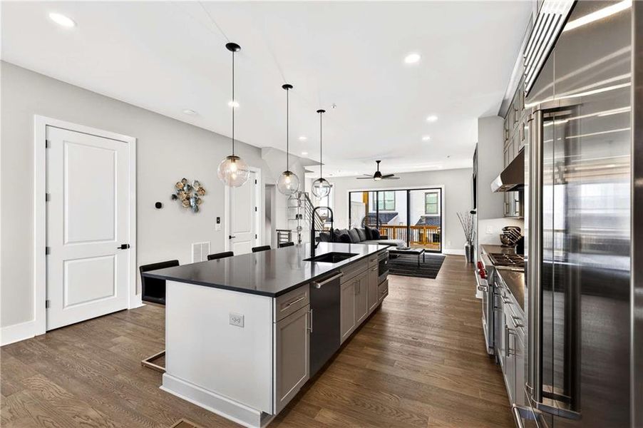 Furnished interior view inside a new home in , Atlanta (Image 52).