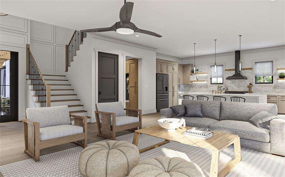 Furnished interior view inside a new home in , Marietta (Image 17).