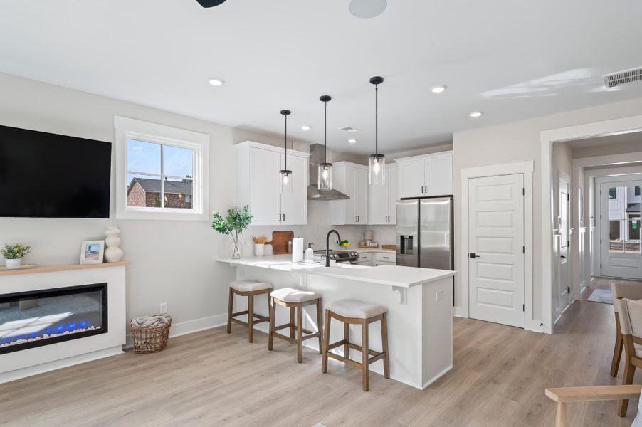 Furnished interior view inside a new home in Windward Townes, Goose Creek (Image 20).