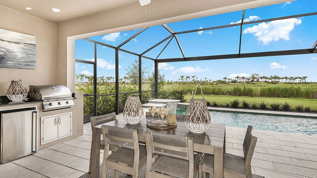 Representative exterior details of a home built from the Saint Thomas by Taylor Morrison in Central Park, Port St. Lucie (Image 3).