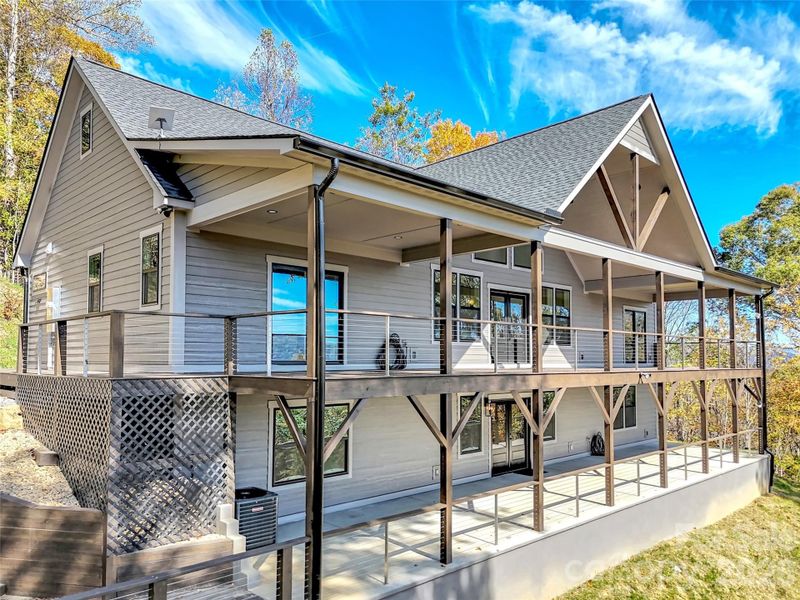 Exterior details and patio area of a home in , Waynesville (Image 27).