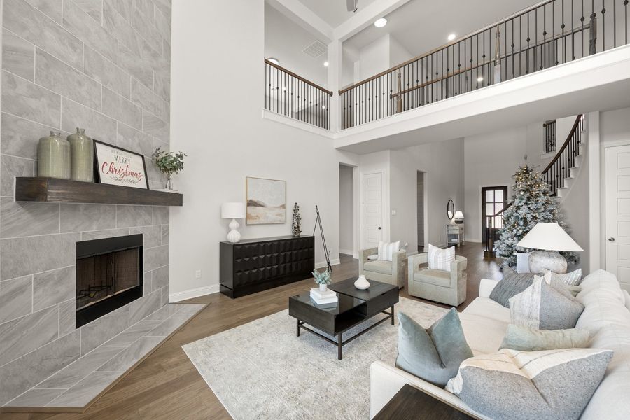 Furnished interior view inside a new home in Hayes Crossing, Midlothian (Image 12). Furnished interior view inside a new home in Hayes Crossing, Midlothian (Image 12).