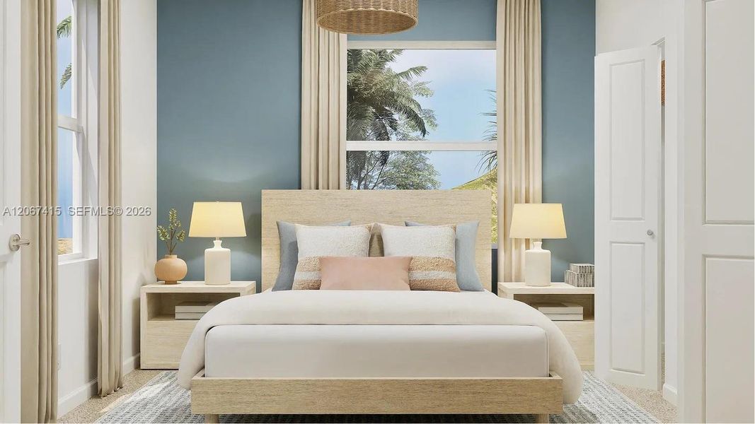 Furnished interior view inside a new home in Coral Landings, Miami (Image 7).