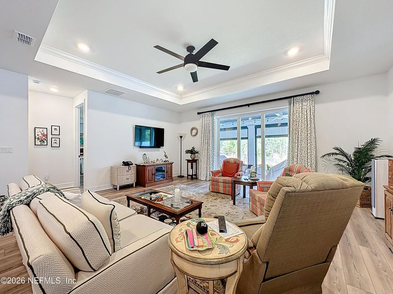Furnished interior view inside a new home in Hawthorn Park at Wildlight, Yulee (Image 10).