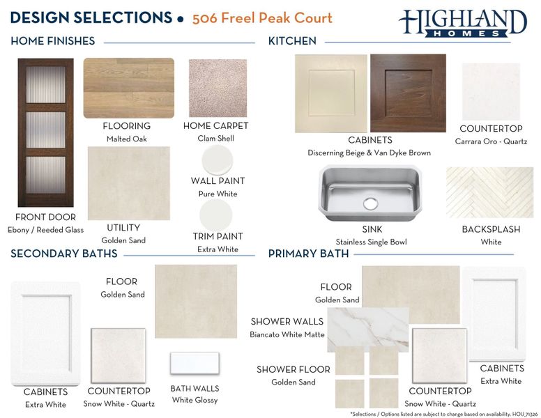 Sample of building materials used in homes in Grand Central Park, Conroe (Image 53).