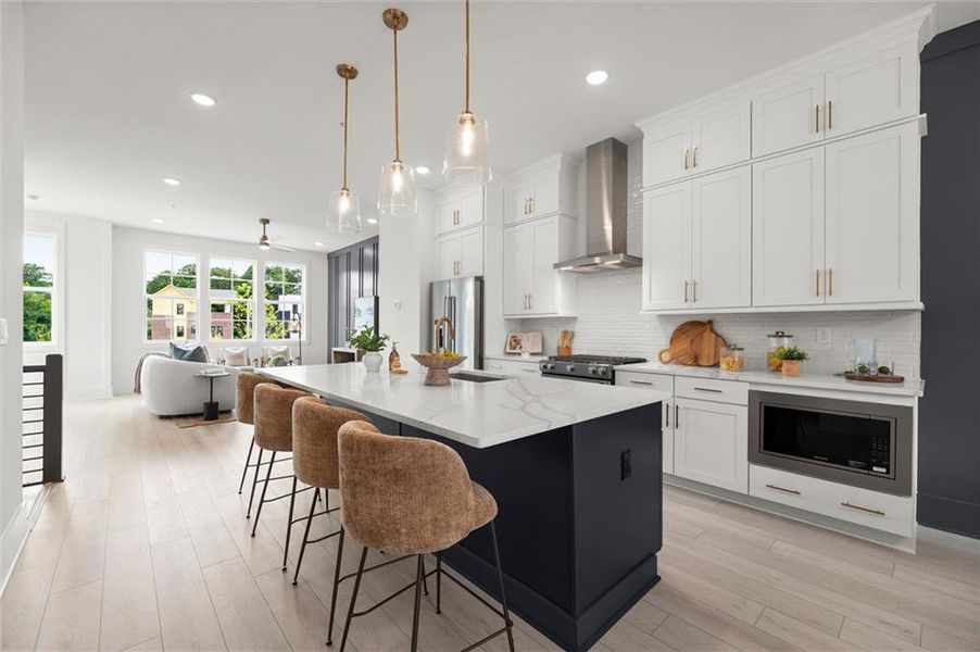Furnished interior view inside a new home in The Gathering – Alpharetta, Alpharetta (Image 39).