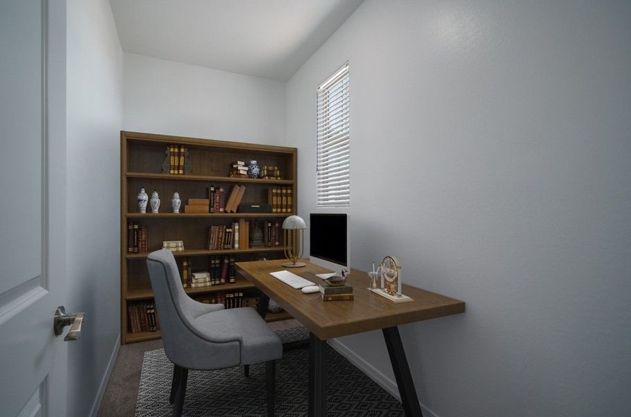 Representative furnished interior of a home built from the Willow by William Ryan Homes in Alta Vida at Westpark, Buckeye (Image 19).