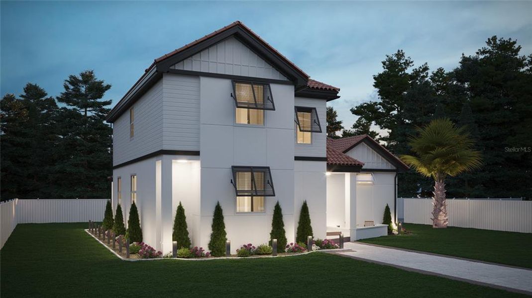 Front exterior of a new home in , Tampa, FL, highlighting curb appeal (Image 1). Front exterior of a new home in , Tampa, FL, highlighting curb appeal (Image 1).