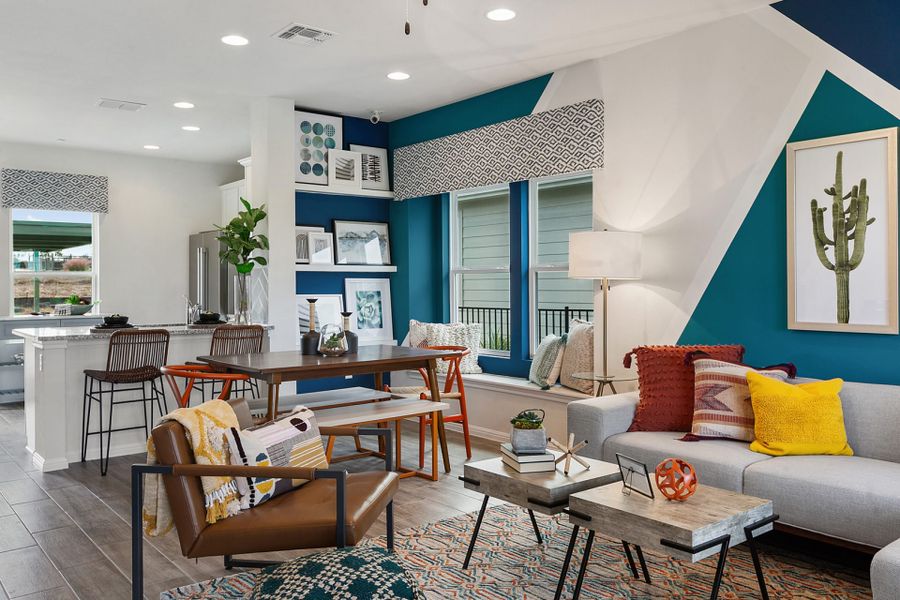 Furnished interior view inside a new home in Whisper Valley, Manor (Image 12).