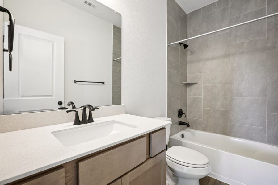 Furnished interior view inside a new home in Cool Water at Sonterra, Jarrell (Image 11).